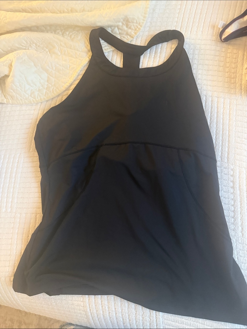 Fila Women's Black High-Neck Racerback Tank